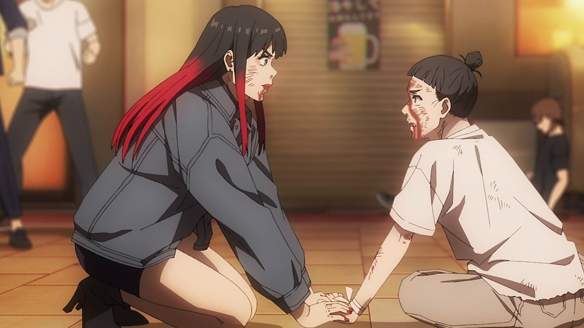 Tsubakino apologizes to Suzuri in Wind Breaker season 2 episode 10 (Image via CloverWorks)